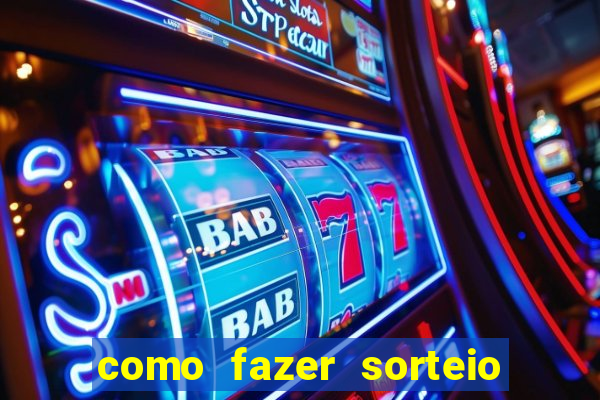 como fazer sorteio de cores online